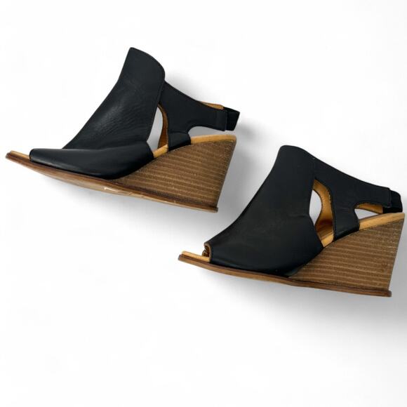 MM6 Maison Martin Margiela 35 / 5 Wedge Sandal Peep Toe Sandal Boots Slingback - Picture 1 of 5